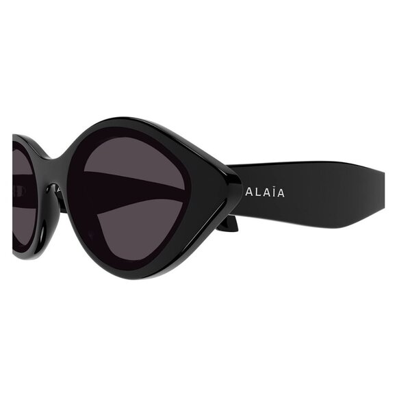 New ALAIA Black Cat Eye AA0069S 001 Sunglasses Women - Picture 3 of 5